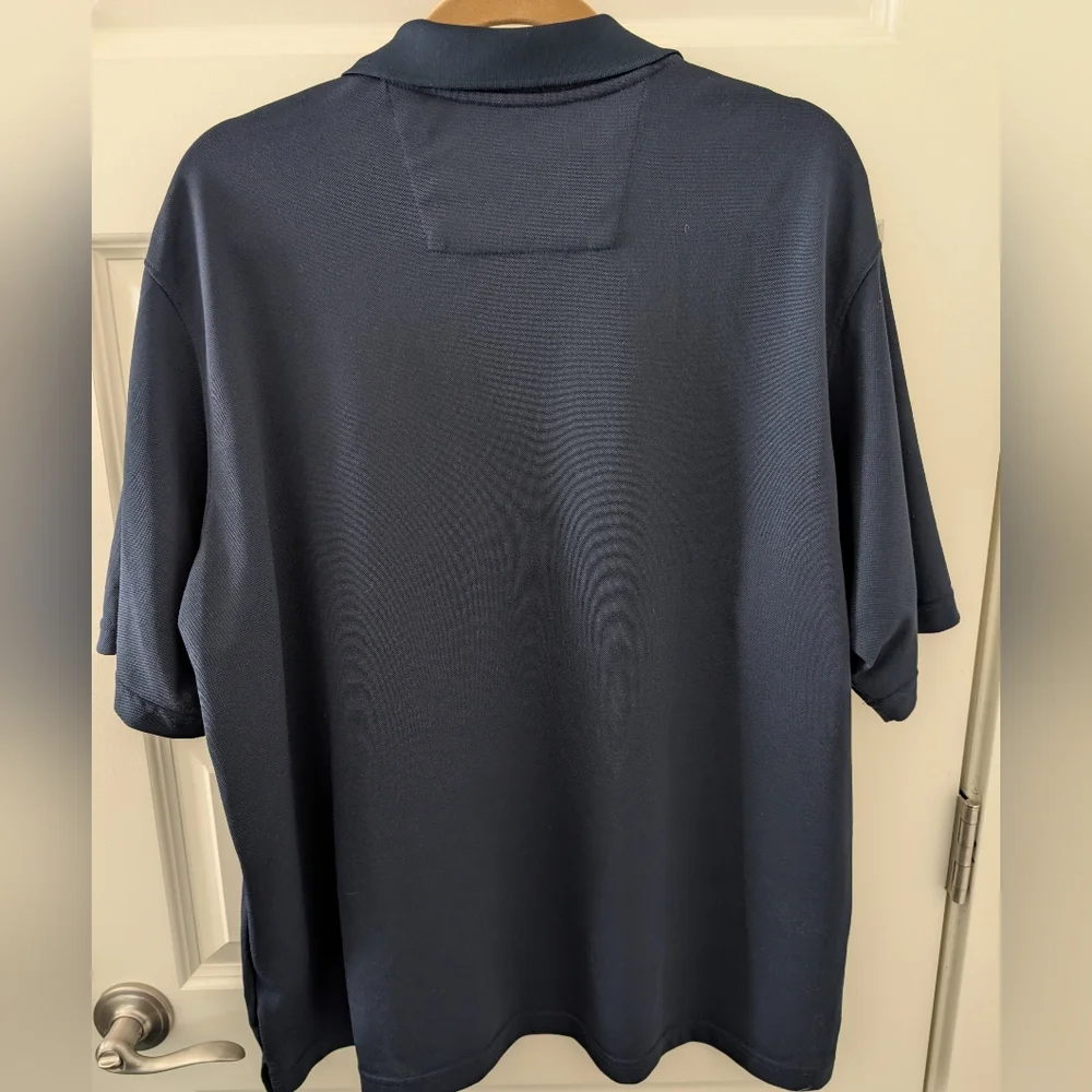 ANTIGUA Navy Polo with Embroidered St. Louis Blues Logo Size XL
